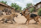 Brave German Shepherd Sacrifices Life to Save Three People from Leopard Attack in Gujarat Navsari