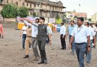 District Collector S. Karthikeyan Inspects Chandrabhaga Riverbed and Toilets in Pandharpur