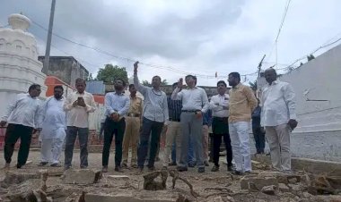 Aundha Nagnath Temple Development Works Inspected by District Collector
