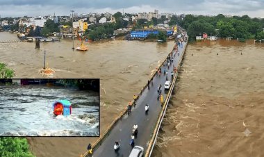 Nashik Hit by Torrential Rains: Water Released from 10 Dams, 27 Roads Closed
