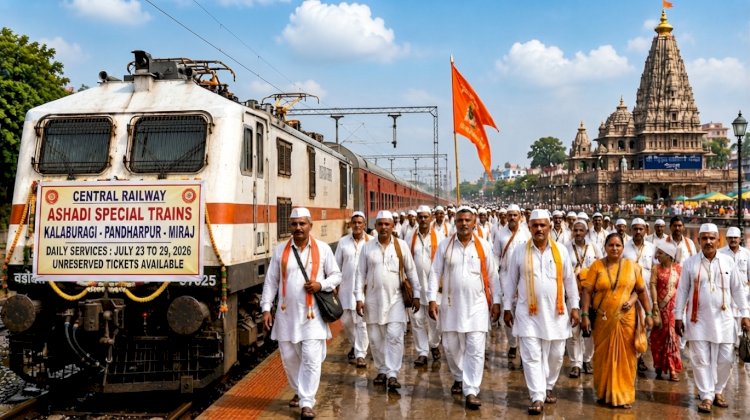Central Railway to run 14 Ashadi Special trains between Kalaburagi and miraj