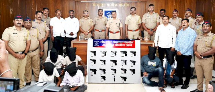 Solapur Police Crackdown: 17 Country-Made Pistols and 47 Live Cartridges Seized